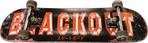 Vist Large View of Product Image Which is Used SKATEBOARD Complete Skateboard Black 8 1/4"