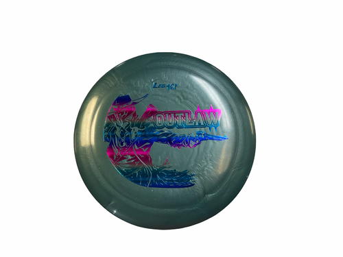 Vist Large View of Product Image Which is Used Legacy OUTLAW Disc Golf Driver Dark Green