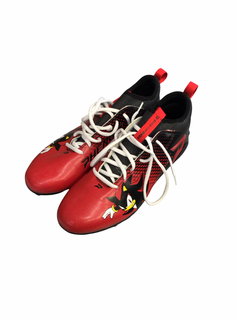 Vist Large View of Product Image Which is Used PHENOM SONIC Adult FB Cleats Red Senior 9.5