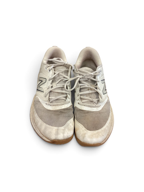 Vist Large View of Product Image Which is Used New Balance TURFS BB/SB Cleats White Senior 11