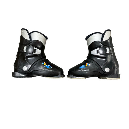 Vist Large View of Product Image Which is Used Rossignol R18 Boys DH Ski Boot Black 205 MP - J01