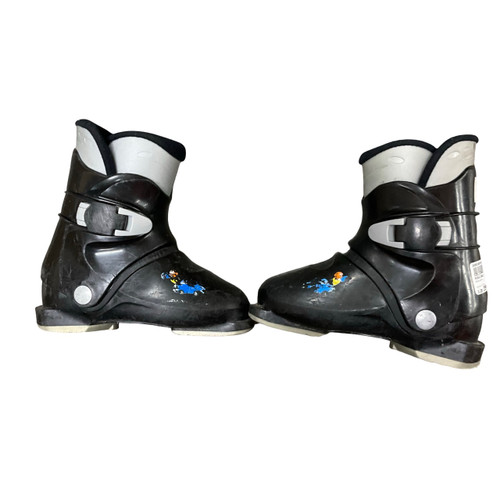 Vist Large View of Product Image Which is Used Rossignol R18 Boys DH Ski Boot Black 205 MP - J01