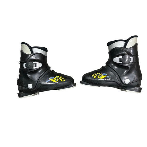 Vist Large View of Product Image Which is Used Rossignol R18 Boys DH Ski Boot Black 225 MP - J04.5 - W5.5