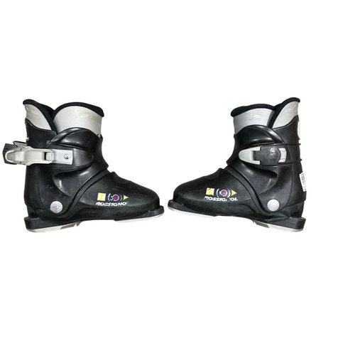 Vist Large View of Product Image Which is Used Rossignol R18 Boys DH Ski Boot Black 205 MP - J01