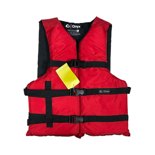 Vist Large View of Product Image Which is Used Onyx Adult PFD Red Large