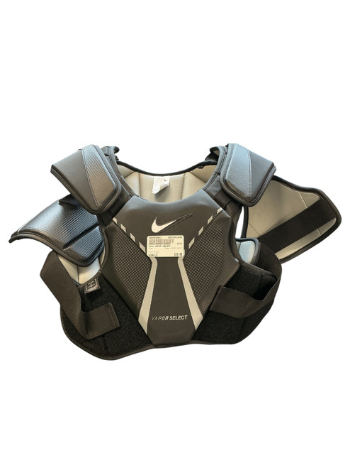 Vist Large View of Product Image Which is Used Nike VAPOR SELECT Lacrosse Shoulder Pads Black LG