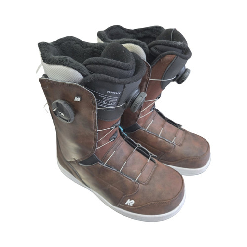 Vist Large View of Product Image Which is Used K2 BOUNDARY BOA BOOTS 11.5 Mens Snowboard Boots Brown Senior 11.5