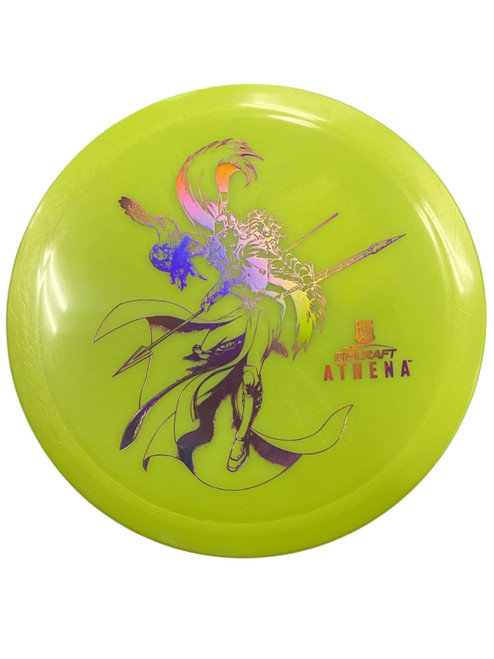Vist Large View of Product Image Which is Used Discraft BIG Z ATHENA Disc Golf Driver Yellow 173g