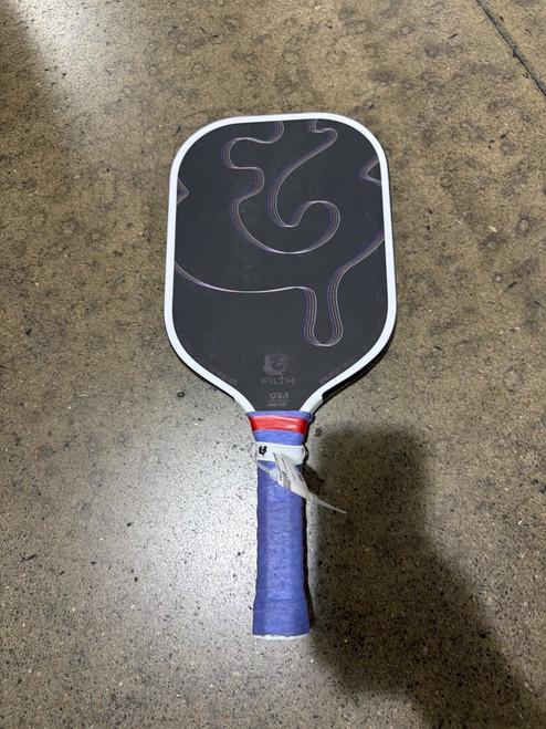 Vist Large View of Product Image Which is Used FILTH Pickleball Racquet Black