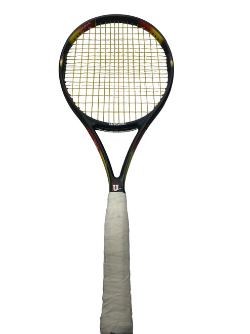 Vist Large View of Product Image Which is Used Wilson PRO STAFF CLASSIC 6.1 Adult Tennis Racquet Black 4 5/8"