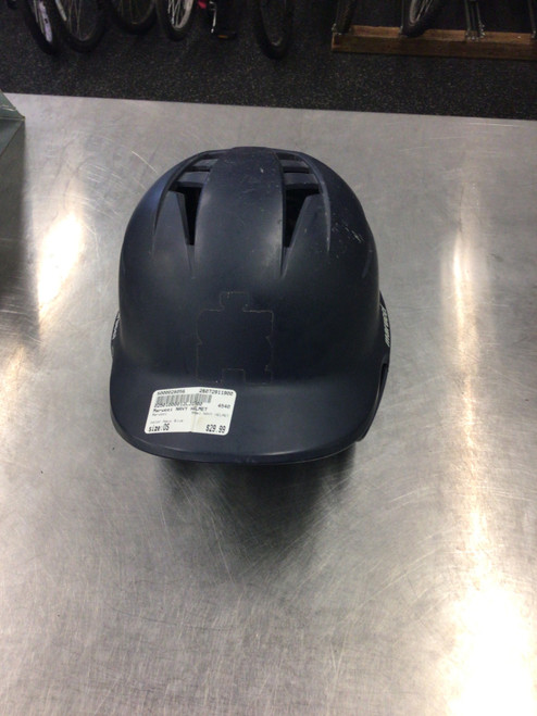 Vist Large View of Product Image Which is Used Marucci NAVY HELMET Batting Helmet No Mask Navy Blue One Size