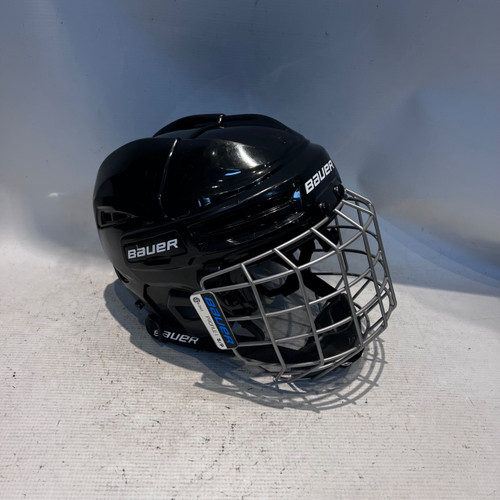 Vist Large View of Product Image Which is Used Bauer BLACK HELMET Helmet Cage Combo Black SM