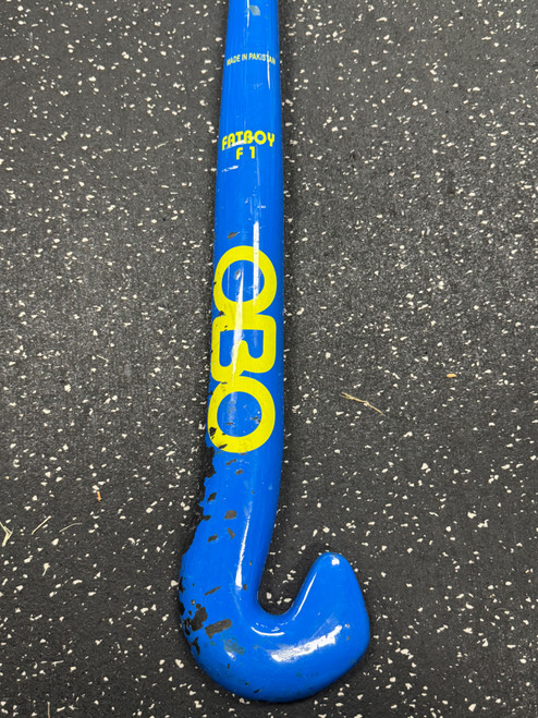 Vist Large View of Product Image Which is Used OBO F1 FATBOY Goalie Stick Royal Blue 35"
