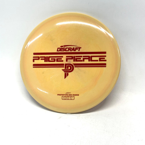 Vist Large View of Product Image Which is Used Discraft PAIGE PIERCE JOY PROTOTYPE Disc Golf Mid Range Gold 164g