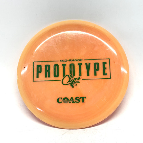 Vist Large View of Product Image Which is Used PROTOTYPE CLIMO COAST Disc Golf Mid Range Orange 176g
