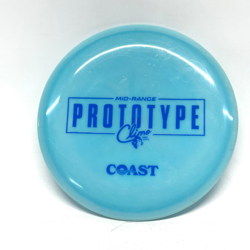 Vist Large View of Product Image Which is Used PROTOTYPE CLIMO COAST Disc Golf Mid Range Sky Blue 176g