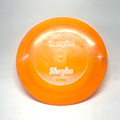 Vist Large View of Product Image Which is Used Innova CHAMPION SHRYKE Disc Golf Driver Orange 166g