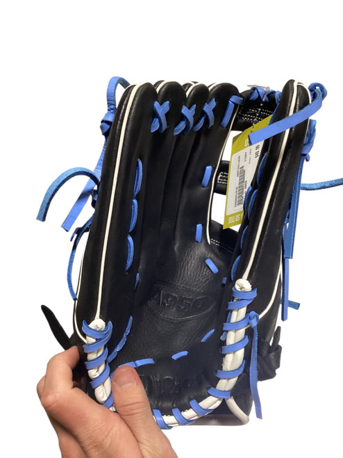 Vist Large View of Product Image Which is Used Wilson A950 BB/SB Glove LH Throw Black 13"