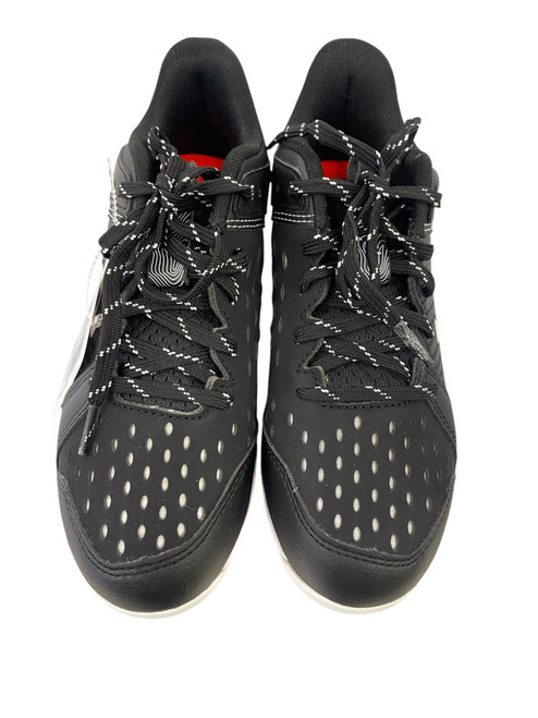 Vist Large View of Product Image Which is Used Under Armour LEADOFF LOW RIM JR BB/SB Cleats Black Junior 02.5