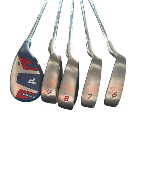 Vist Large View of Product Image Which is Used Top Flite RED WHITE AND BLUE Mens Iron Set RH 6I-9I