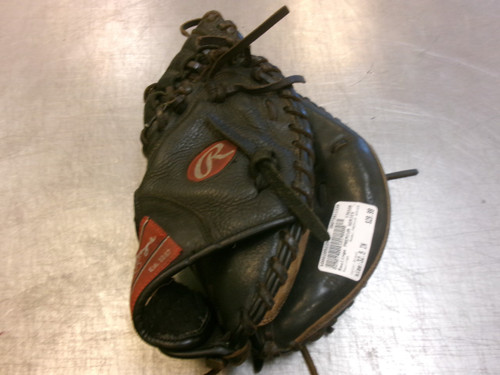 Vist Large View of Product Image Which is Used Rawlings PREMIUM SERIES BB/SB Catchers RH Throw Black 32 1/2"