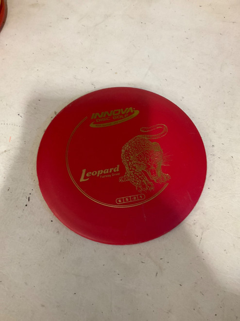 Vist Large View of Product Image Which is Used Innova LEOPARD Disc Golf Driver Red