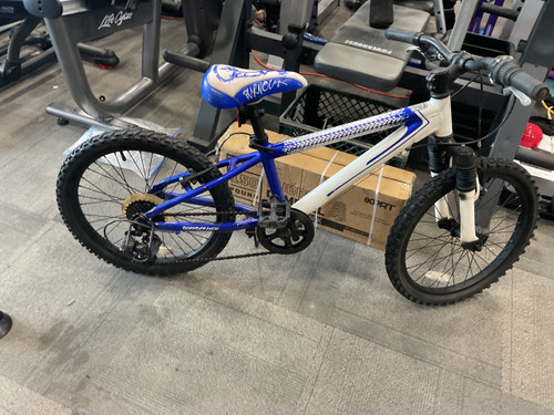 Vist Large View of Product Image Which is Used BURNOUT PERFORMANCE BIKE Mountain Bike Boys Navy Blue 16"