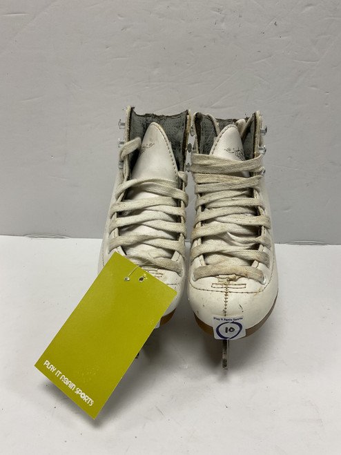Vist Large View of Product Image Which is Used DBX FIGURE SKATES Girls Figure Skate White Youth 10.0