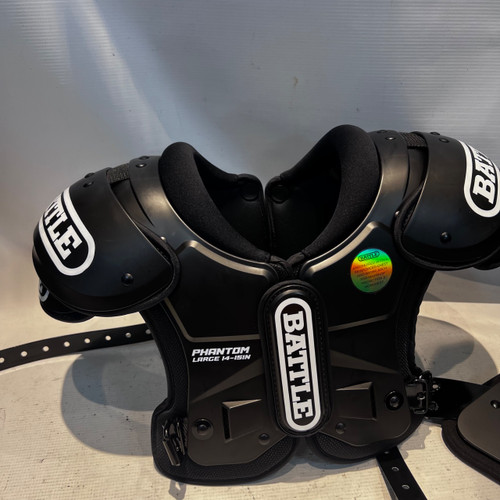 Vist Large View of Product Image Which is Used Battle Sports PHANTOM FB Shoulder Pads Black LG