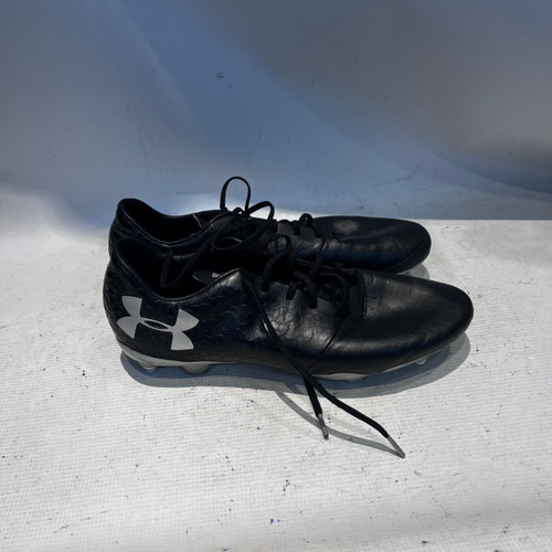 Vist Large View of Product Image Which is Used Under Armour Adult FB Cleats Black Senior 11.5