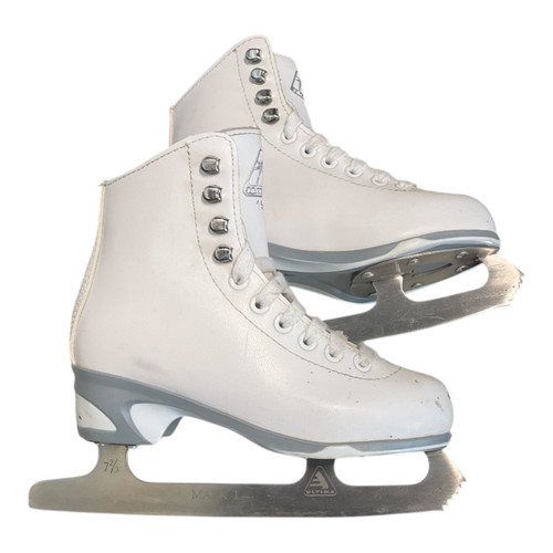 Vist Large View of Product Image Which is Used Jackson 150 GLACIER Girls Figure Skate White Youth 13.0