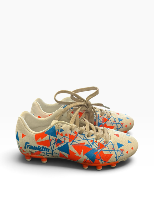 Vist Large View of Product Image Which is Used Franklin Soccer Cleats White Youth 12.0