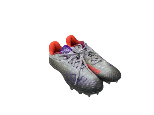 Vist Large View of Product Image Which is Used Under Armour NO LIMIT Jr FB Cleats Silver Junior 06