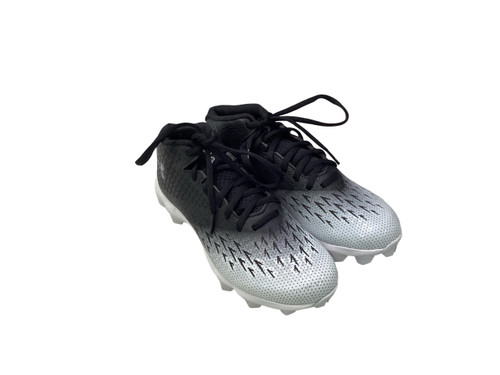 Vist Large View of Product Image Which is Used Under Armour Youth FB Cleats Black Youth 12.0