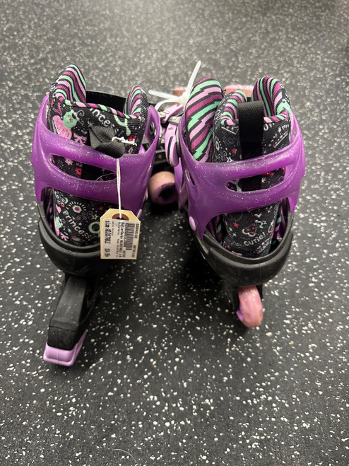 Vist Large View of Product Image Which is Used RollerDerby ADJUSTABLE 3-6 Junior Rec Fitness Skates Purple Adjustable