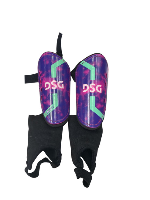 Vist Large View of Product Image Which is Used Dsg Soccer Shin Guards Youth Pink SM