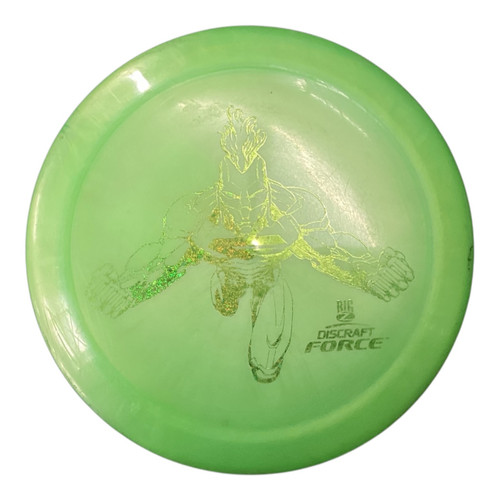 Vist Large View of Product Image Which is Used Discraft FORCE Disc Golf Driver Green