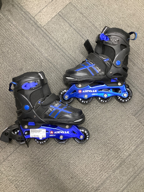 Vist Large View of Product Image Which is Used Airwalk ADJ 1-4 Junior Rec Fitness Skates Black Adjustable