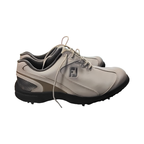 Vist Large View of Product Image Which is Used Foot Joy Mens Golf Shoes White Senior 8