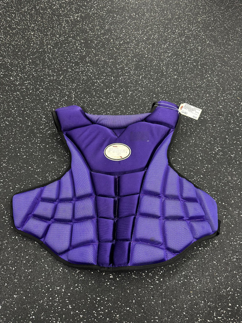 Vist Large View of Product Image Which is Used RIDDELL BASEBALL Catchers Chest Protector Purple Adult