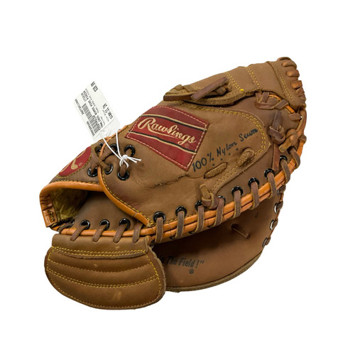 Vist Large View of Product Image Which is Used Rawlings RCM55 MIKE PIAZZA BB/SB Catchers RH Throw Brown 31"