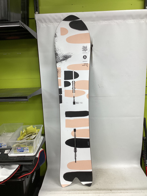 Vist Large View of Product Image Which is Used Burton FAMILY TREE STICK SHIFT Womens Snowboard Only White And Coral 142 cm