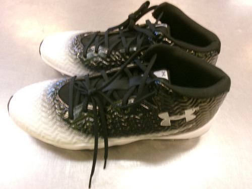 Vist Large View of Product Image Which is Used Under Armour Adult FB Cleats Black Senior 12