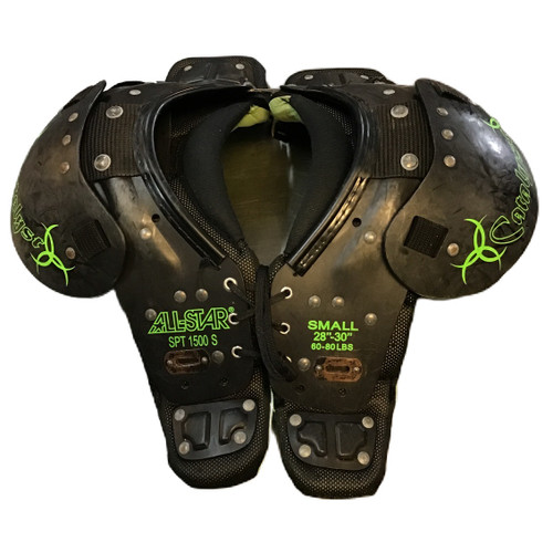 Vist Large View of Product Image Which is Used All-Star SPT 1500 S FB Shoulder Pads Black SM