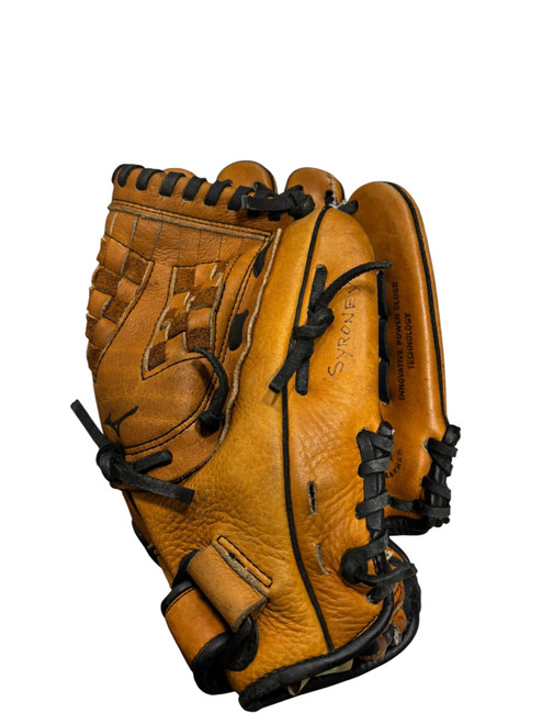Vist Large View of Product Image Which is Used Mizuno GPL 1105Y 2 BB/SB Glove RH Throw Brown 11 1/2"