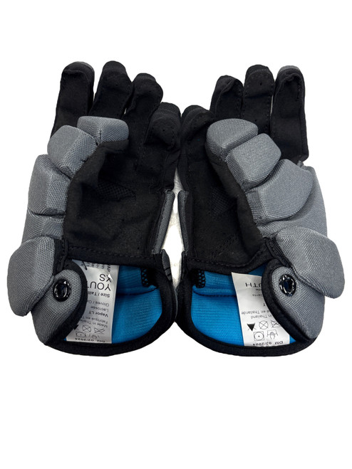 Vist Large View of Product Image Which is Used Nike VAPOR LT Lacrosse Gloves Junior Grey 8"