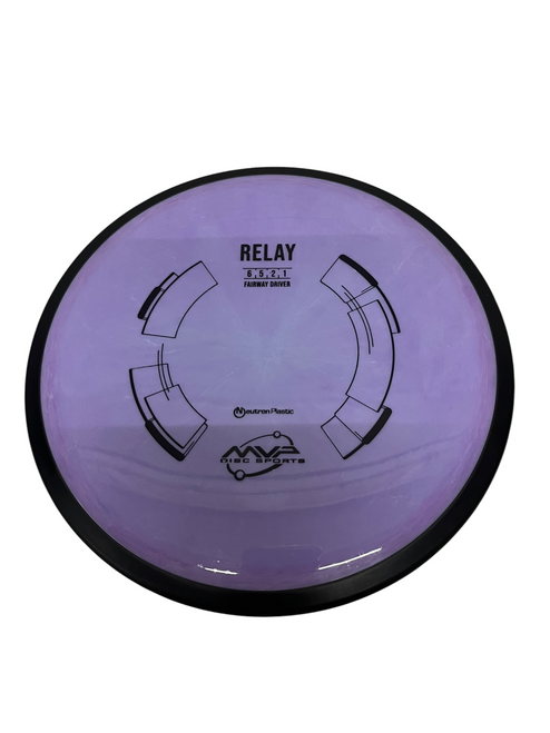 Vist Large View of Product Image Which is Used MVP RELAY Disc Golf Driver Purple