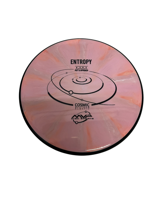 Vist Large View of Product Image Which is Used MVP ENTROPY Disc Golf Putter Pink