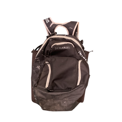 Vist Large View of Product Image Which is Used Demarini 2 BAT BACKPACK BLACK BB/SB Player Backpack Black And Grey