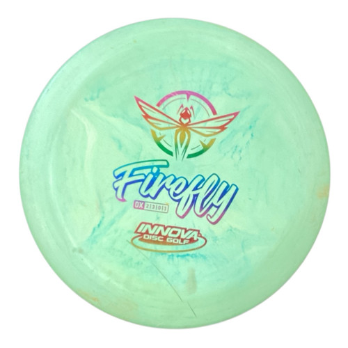 Vist Large View of Product Image Which is Used Innova DX GALACTIC FIREFLY Disc Golf Putter Green